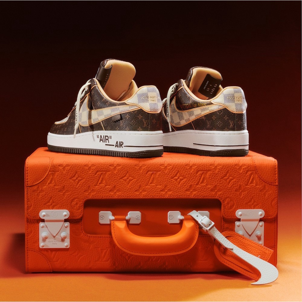 Nike Air Force 1 x Louis Vuitton Low Cut Casual Skate Shoes Sneaker For Men&amp;Women พร้อมกล่อง รองเท้
