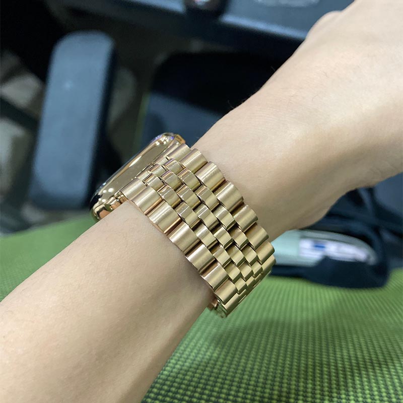 สายนาฬิกาข้อมือ โลหะ แบบเปลี่ยน สําหรับ Apple Watch Ultra 49 มม. 40 มม. 44 มม. 38 มม. 42 มม. IWatch Series 11 10 9 8 7 6 SE 5 4 45 มม. 41 มม. ราคา ถูกที่สุด ดีลบีเคเค แกลเลอรีภาพที่ 3