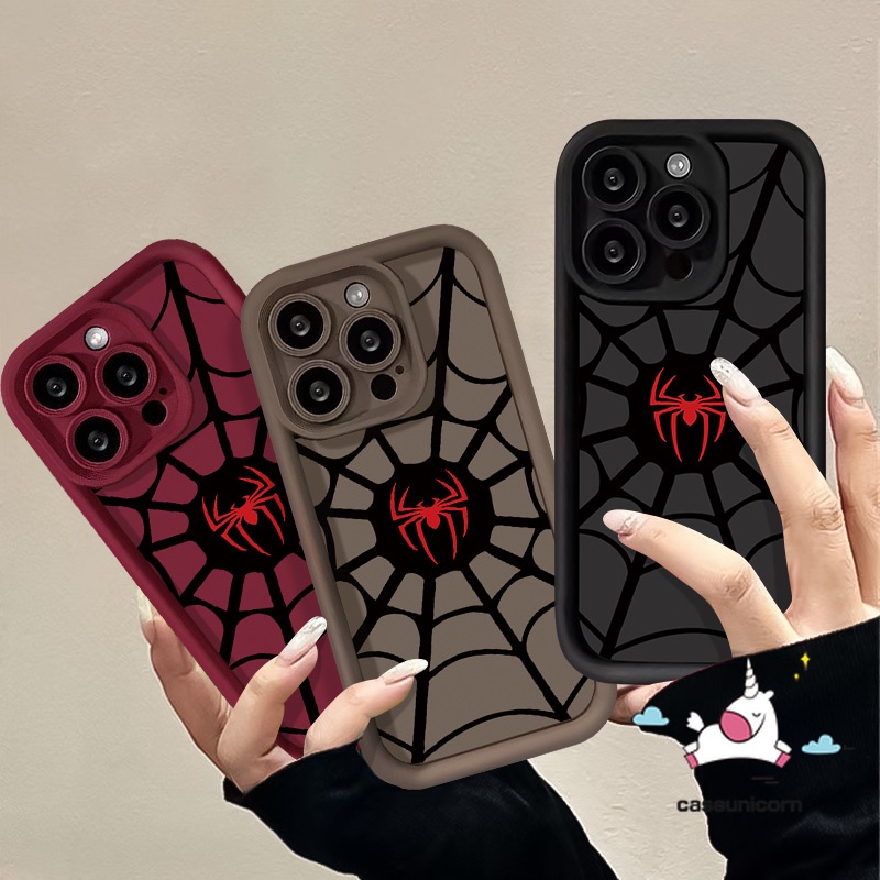 เคสโทรศัพท์มือถือ แบบนิ่ม ลายการ์ตูนสไปเดอร์แมน สําหรับ ไอโฟน 15 11 14 13 12 Pro Max 7Plus XR X 15 8 7 6 6S Plus XS Max SE 2020