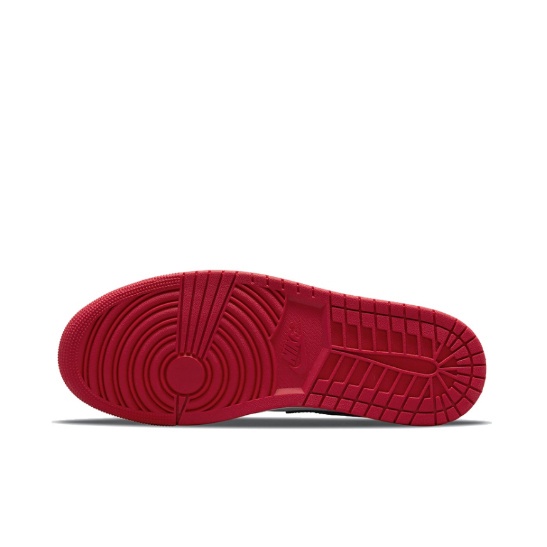 ของแท้ 100 %  Nike Air Jordan 1 Low Bred Toe Black and red Sports shoes styleรองเท้าผ้าใบผู้ชาย