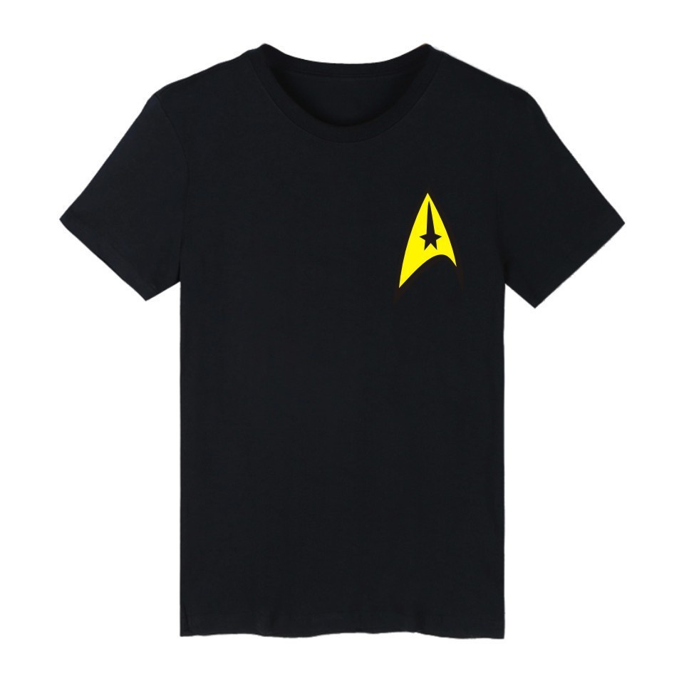 ความร้อน ❦ ✴✷ผ้าฝ้ายผู้ชาย Alimoo แขนสั้น Tops Star Trek Spock สําหรับผู้ชาย/ สํ #(a