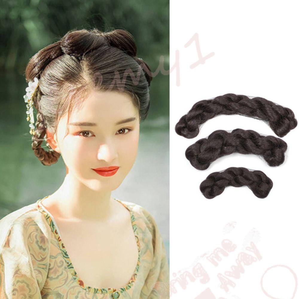 Jeremy1 วิกผมสังเคราะห์ สไตล์จีนโบราณ ฮั่นฝู สําหรับแต่งคอสเพลย์ ถ่ายภาพสตูดิโอ