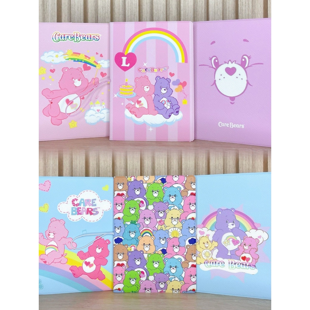 ‍✈️ สมุดพาสปอร์ต น่ารัก ลาย CAREBEAR งานหนัง pu มีช่องใส่บัตร ใส่ boading pass หลายช่อง พร้อมเชือกรัดสมุด ขนาด 14×10 cm