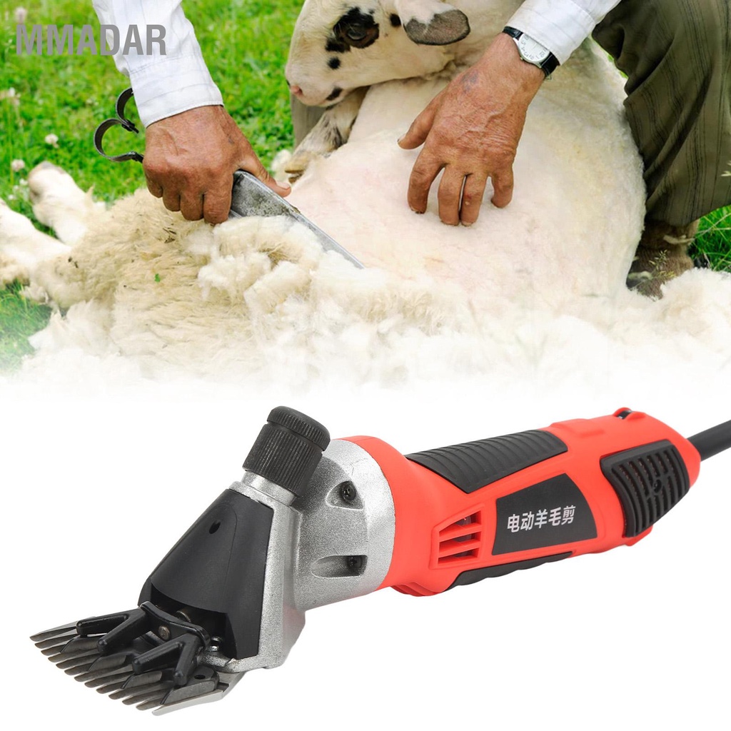 MMADAR กรรไกรตัดขนแกะเครื่องตัดขนไฟฟ้า 1000W 6 ควบคุมความเร็วสำหรับแพะลามะ