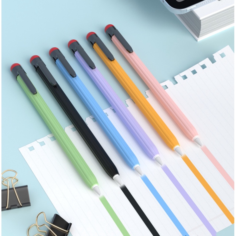 เคสปากกาสไตลัส ซิลิโคน กันลื่น กันตก สําหรับ Apple Pencil 2 2nd iPad 2