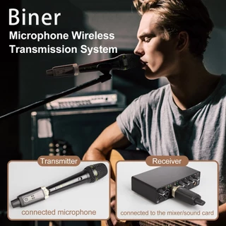 ระบบไมโครโฟนไร้สาย UHF XLR สําหรับไมโครโฟนไดนามิก เครื่องผสมเสียง ระบบ PA