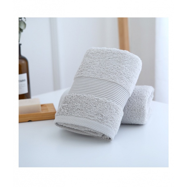 AjuSHop-COZY ผ้าขนหนู รุ่น LY08 ขนาด 35×75 ซม. สีเทา**