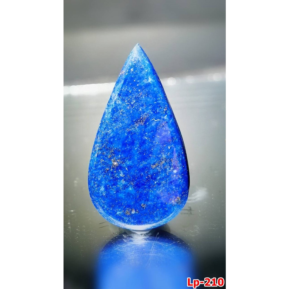 หินลาพิส ลาซูลีเจียรทรงลูกแพ(Pear shape Lapis lazuli)