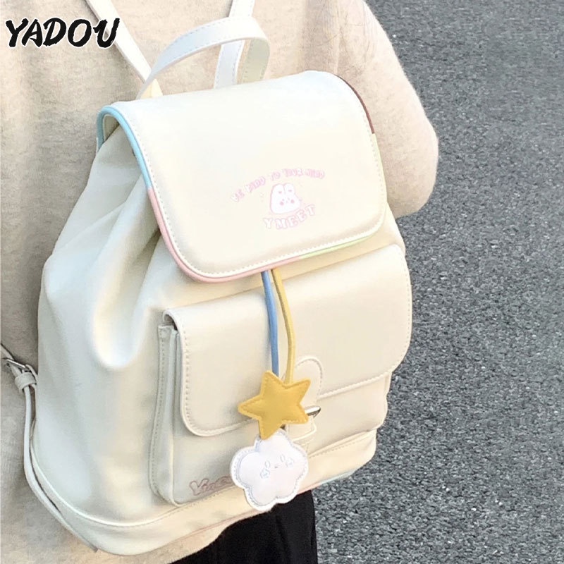 Yadou กระเป๋าเป้สะพายหลัง กระเป๋าเดินทาง น้ําหนักเบา จุของได้เยอะ น่ารัก ยอดนิยม