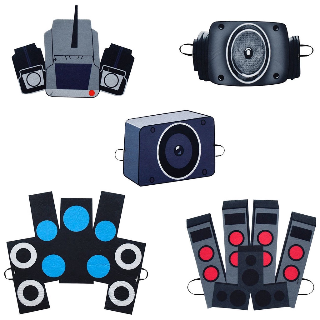 หน้ากากคอสเพลย์ Skibidi TV Man Camera Man สําหรับปาร์ตี้ฮาโลวีน