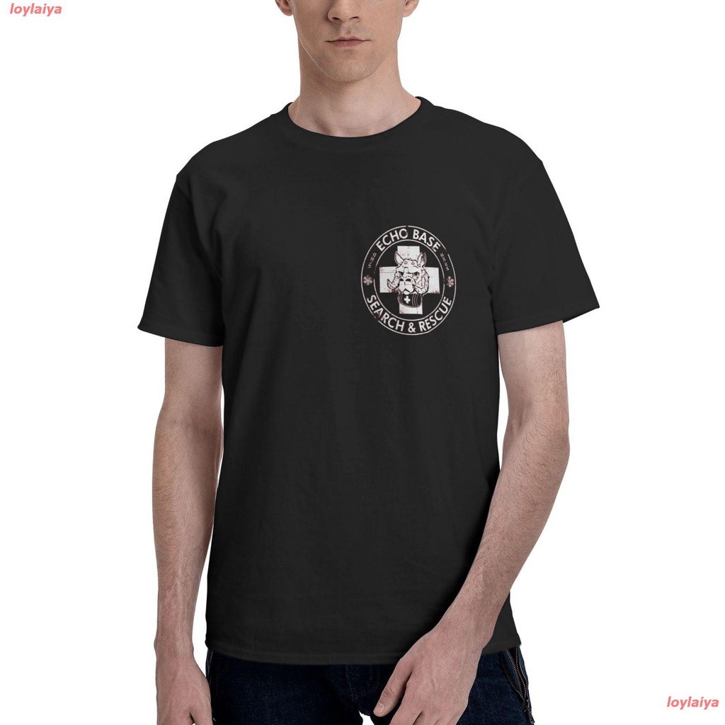 สวยมาก a loylaiya แฟชั่นสบายๆ เสื้อ สตาร์ วอร์ส Echo Base Search &amp; Rescue T-Shirt Casual Tee Shirts  Men's Basic Short S
