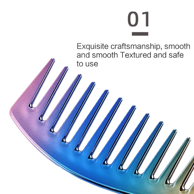 CI Electroplated หวีผมแปรงผมมืออาชีพร้านตัดผมหวีผมจัดแต่งทรงผม ราคา ถูกที่สุด ดีลบีเคเค แกลเลอรีภาพที่ 6
