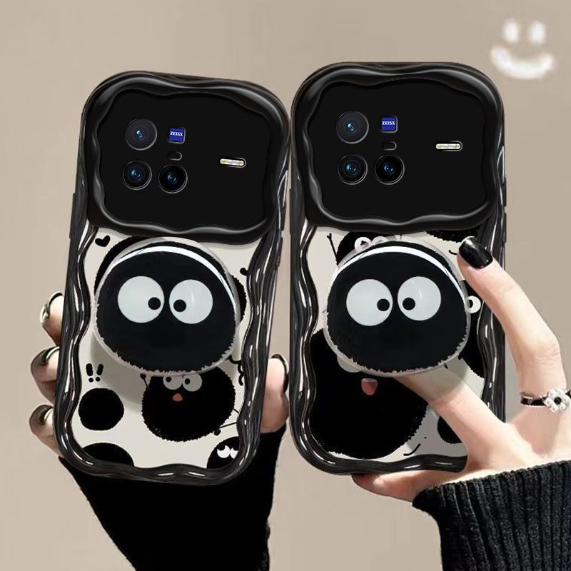 เคสโทรศัพท์มือถือ ซิลิโคน กันกระแทก พร้อมขาตั้ง สําหรับ Vivo x23 x27 x30 x30 pro x50 x50pro x60 x60 pro x70 x70 pro x80 x80 pro x90 x90 pro 4g 5g
