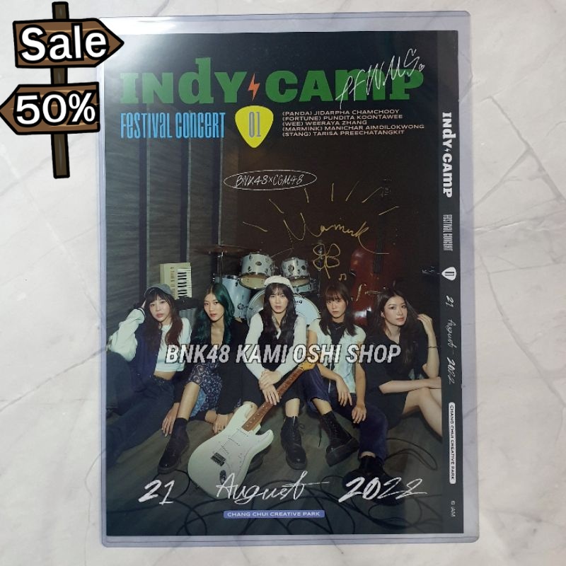 ลายเซ็น มามิ้งค์ + โปสเตอร์ Indy Camp BNK48 ( Marmink CGM48 ) SR SSR + case A3 Poster #ลายเซ็น