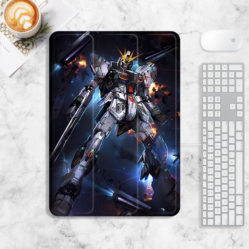 เคส ลายกันดั้ม พร้อมช่องใส่ปากกา สําหรับ iPad 10.9 10.2 pro 11 นิ้ว 2022 gen10 air 4 5 gen 7 8 9 10 mini 1 2 3 4 5 6