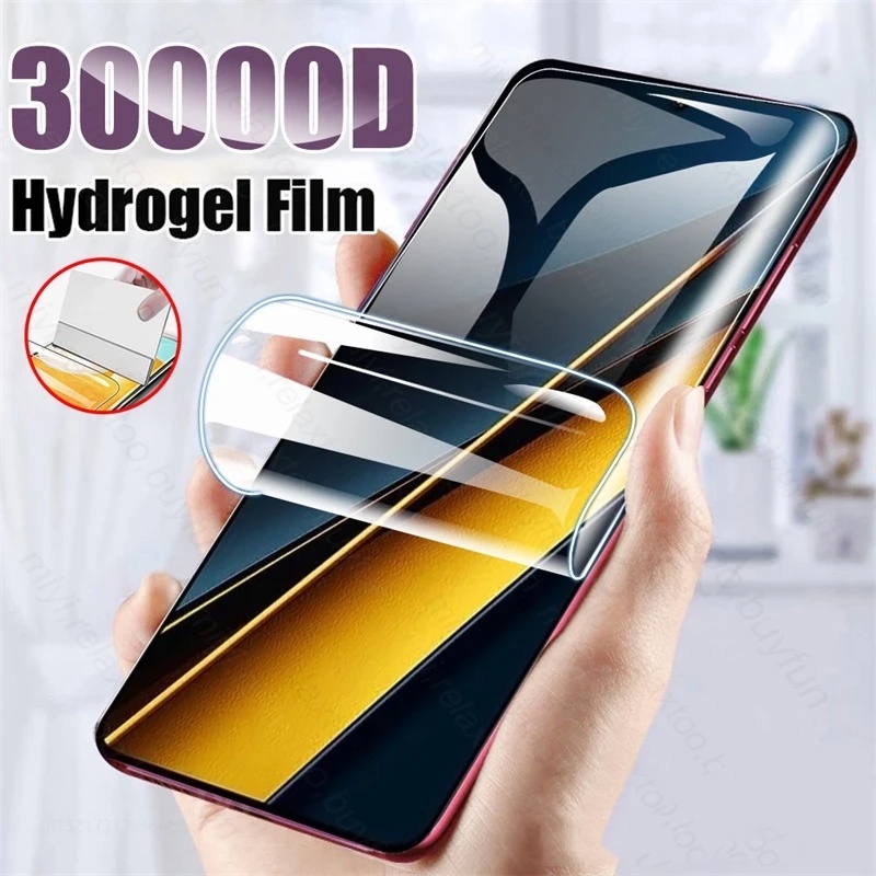 ฟิล์มไฮโดรเจลกันรอยหน้าจอ 30000D สําหรับ Xiaomi Poco X6 X 6 Pro X6Pro 5G X5 Poco 6X 6XPro PocoX6 PocoX6Pro 2024 M6 Pro M5S F6 F5
