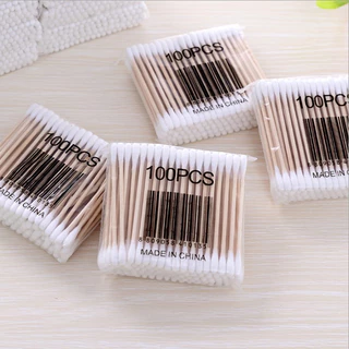 ราคาพิเศษ คอตตอนบัด สำลีปั่นหูด้ามไม้ สะอาดปลอดภัย Cotton buds สะอาดปลอดภัย