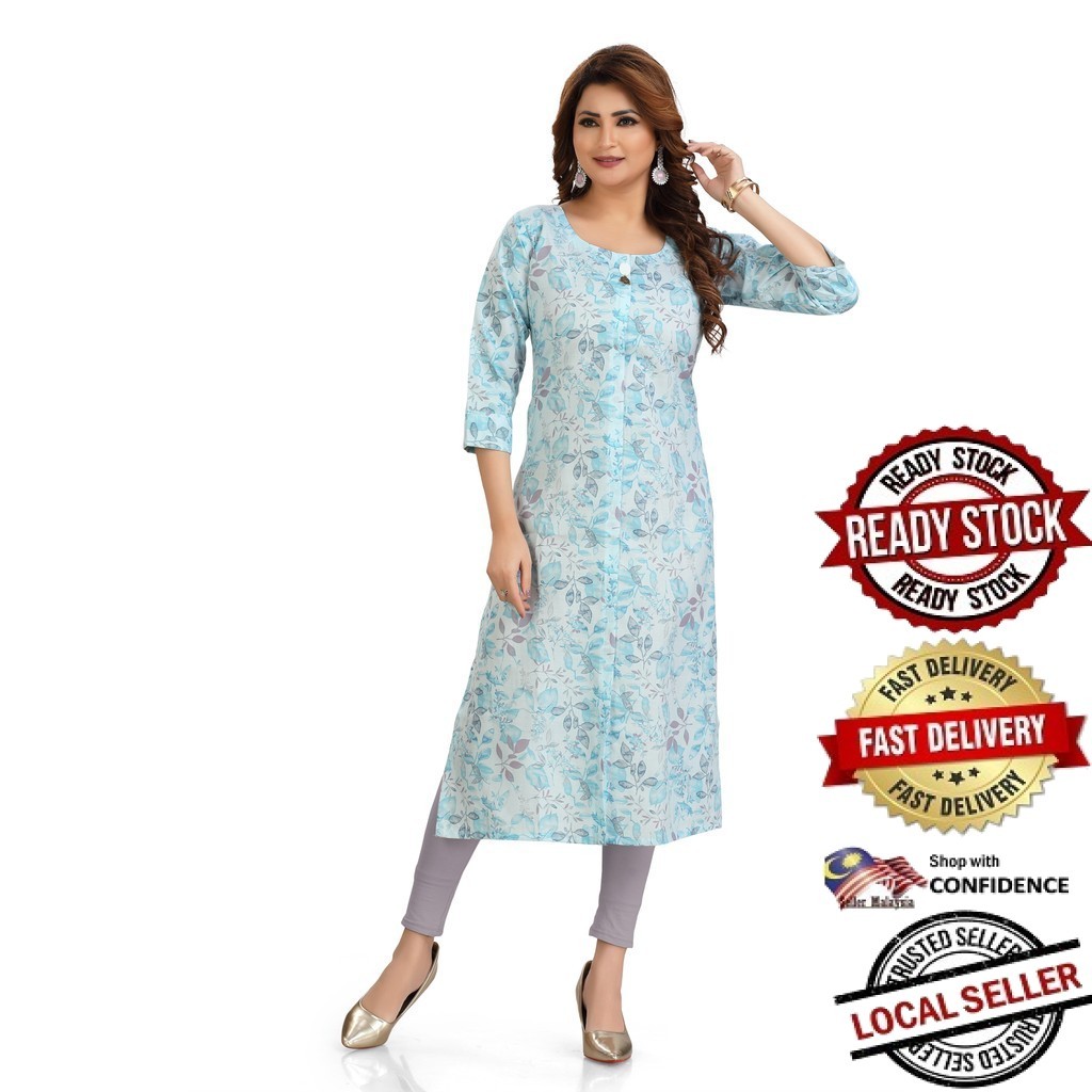 Kurti Indian Women Kurtis Top Saree Sari Punjabi Suit Readymade Kurti UD1866PG