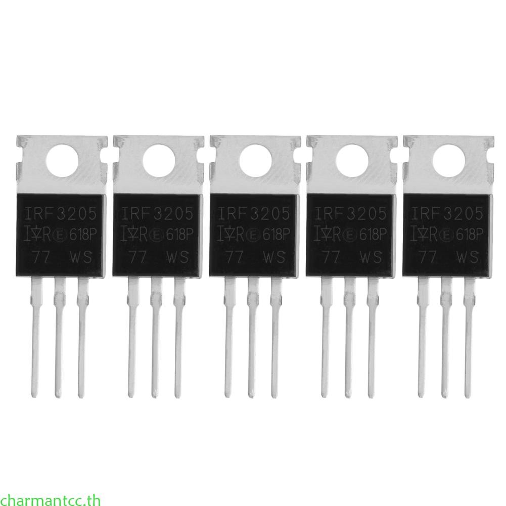 Charmantcc 5 ชิ้น IRF3205 Power ทรานซิสเตอร์ Field Effector IRF3205PBF TO-220 MOSFET หลอดใหม่
