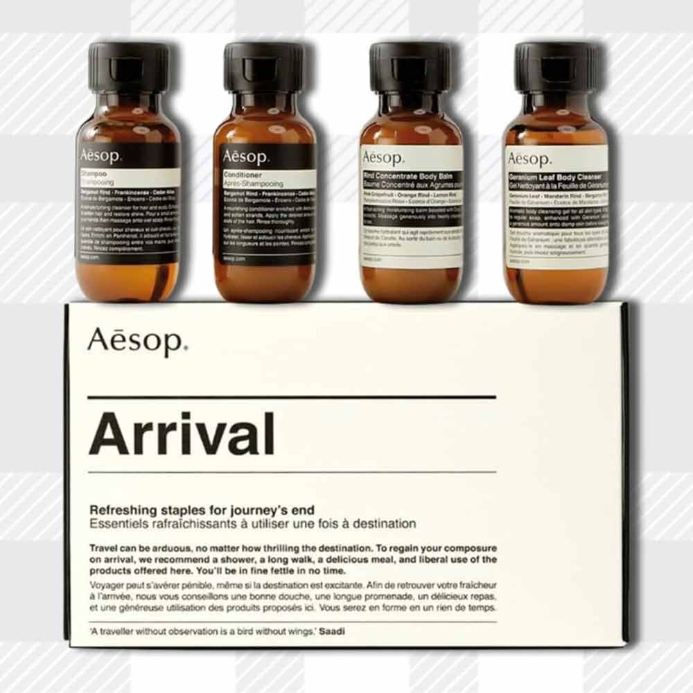 Aesop Travel Set Body Wash, Body Balm ,Shampoo and Conditioner