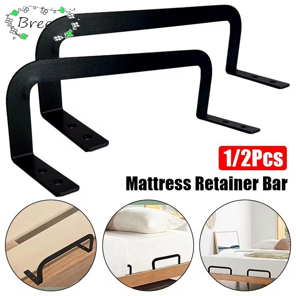 Breeze 1/2 ชิ้น Retainer Bar, ป้องกันที่นอนเลื่อนกรอบ, เตียงที่นอนลื่น Bracket, L-Bend สแตนเลสกันลื่นผู้ถือคงที่