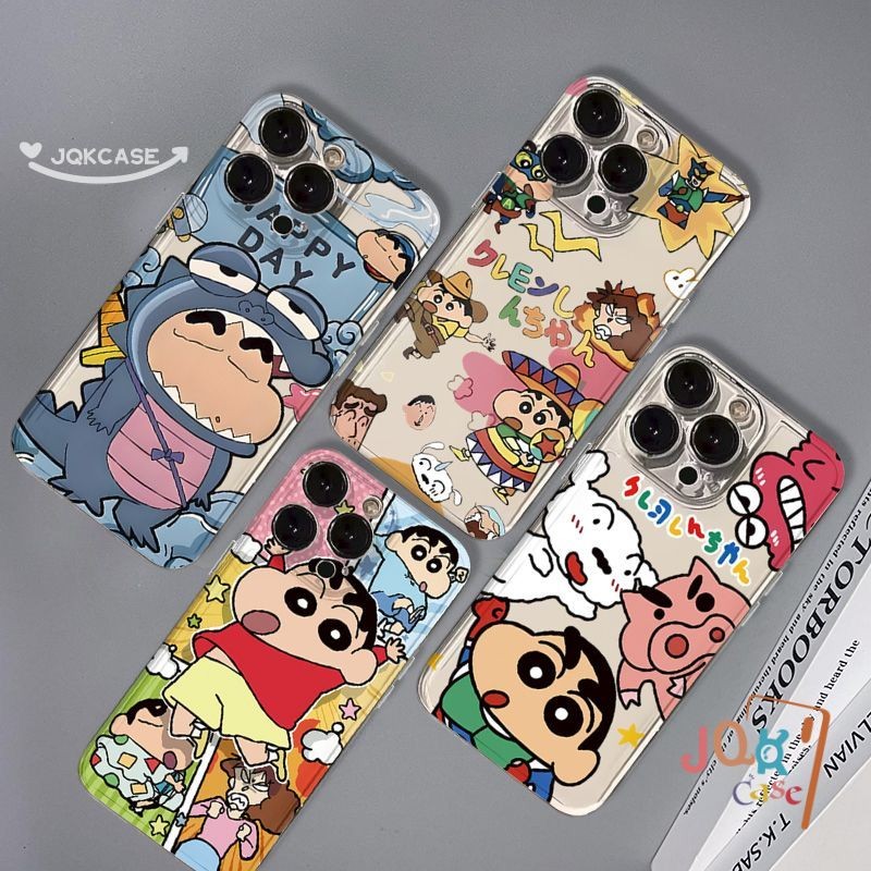 นักเรียน เคส ชินจัง สำหรับ Samsung A06 A12 A55 A03 A32 A03s A11 A05 A30 A05S A13 A50 A51 A52 A15 A35 A14 A02s A20 A10s