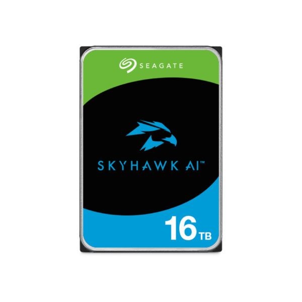 SEAGATE 16TB SkyHawk AI สำหรับกล้องวงจรปิด CCTV HDD 3.5" 7200RPM C/256MB SATA 6GB/s (ST16000VE002)
