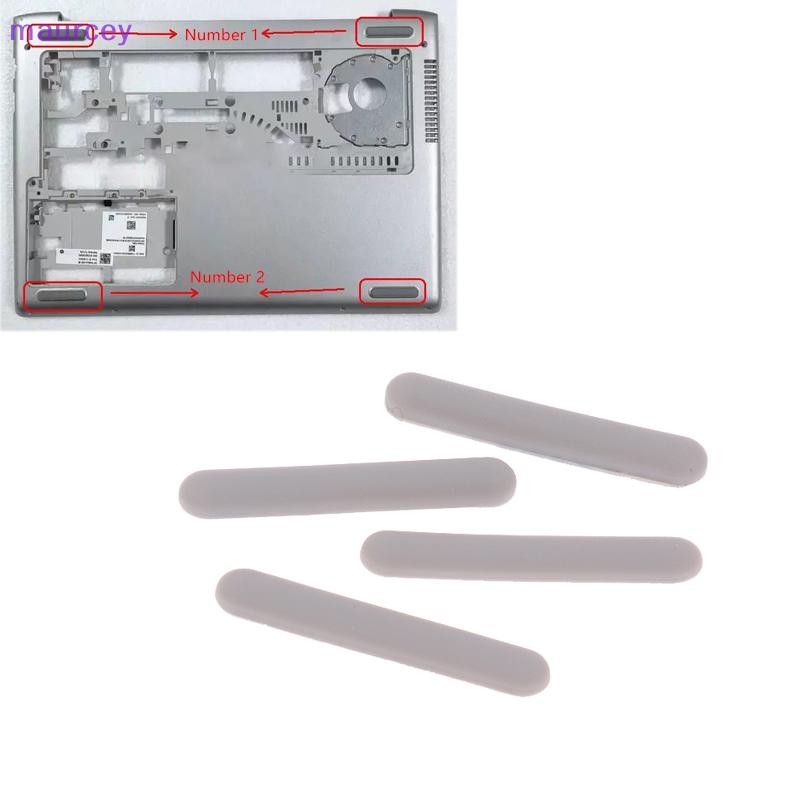 Maurcey 2/4 ชิ้นแล็ปท็อปยางสําหรับ HP Probook 430 435 436G5 440 445 G5 แล็ปท็อปฟุตด้านล่าง Shell Pad