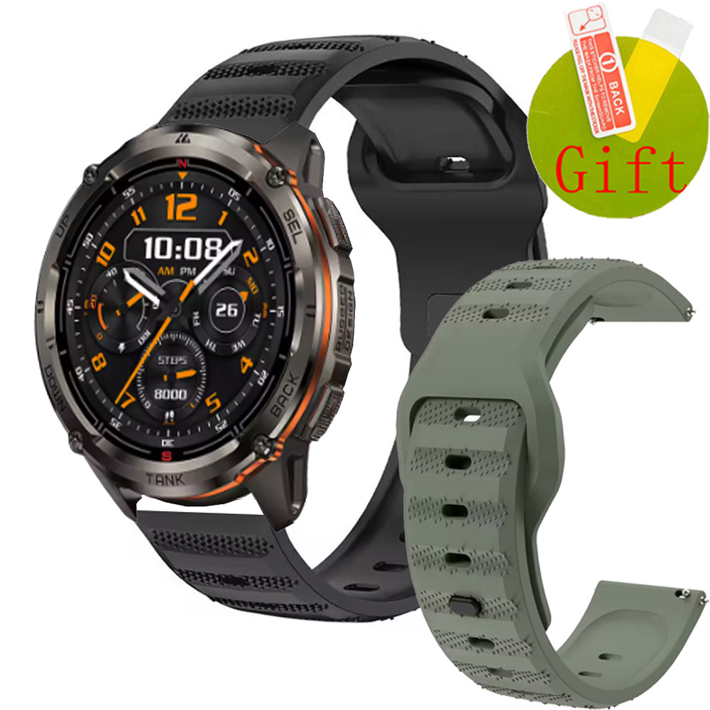 Kospet TANK T3 ULTRA 2 สายซิลิโคนสายรัดข้อมือสําหรับ KOSPET TANK T3 ULTRA2 สมาร์ทนาฬิกาป้องกันหน้าจอ