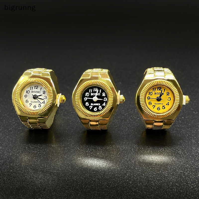 [ขาวดำ·ไว้ทุกข์]Bigrunng Vintage แหวน Punk ยืดหยุ ่ นยืดนาฬิกาแหวนผู ้ หญิง Man ใหม ่ บุคลิกภาพ Hip-hop คู ่ อุปกรณ ์ เสริม SG