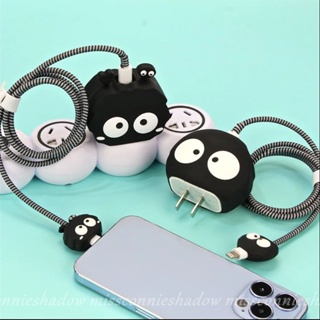 4 in 1 ใหม่ เคสที่ชาร์จ แบบชาร์จเร็ว ลายการ์ตูนน่ารัก สําหรับ Apple 18W 20W