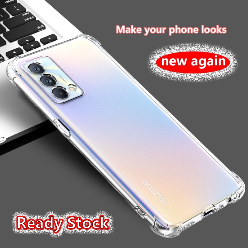 สําหรับRealme GT Master Edition RMX3363 RMX3360 คริสตัลClear 4 มุมกันกระแทกยางนุ่มJellyกรณีเคสโทรศัพท์ปกหลังกันชนโปร่งใส