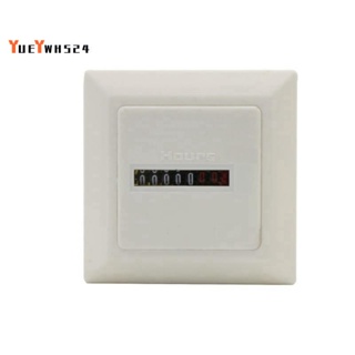 『yueywh524』HM-1 เครื่องนับชั่วโมงดิจิทัล 0-99999.99 เกจ 0.3W AC220-240V 50Hz AC สีขาว