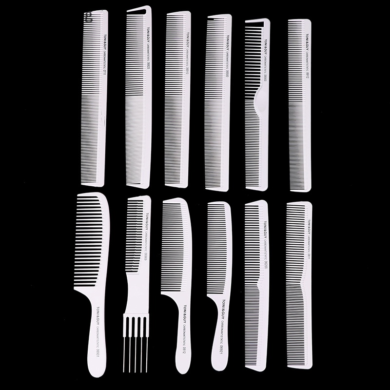 Nf 1PC หวีผม Anti-Static คาร์บอนไฟเบอร์ Hairdressig Cutg หวี nobleflying