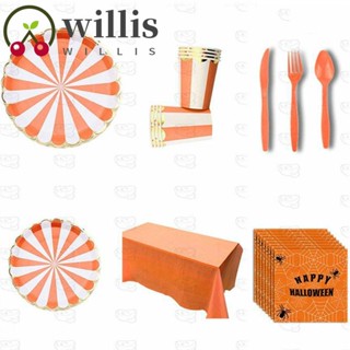 Willis ธีมฮาโลวีน ลายส้ม 8 คน 1 ชุด