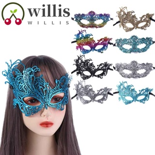 Willis หน้ากากเต้นรํา ราชินีโชว์ สําหรับผู้หญิง หน้ากากสีบรอนซ์ เครื่องแต่งกาย หน้ากากตา หน้ากากใบหน้า อุปกรณ์ปาร์ตี้