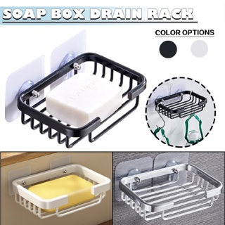 Soap Dish Space Aluminum Wall Mount Bar Soap Holder for Bathroom Shower Kitchen