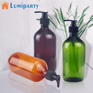 Lumiparty ขวดปั๊มพลาสติก รีฟิล 500 มล. 4 ชิ้น สําหรับเจล แชมพู โลชั่น