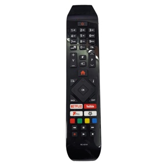 ใหม่ รีโมตคอนโทรล RC43141 สําหรับ Hitachi TV 24HB21T65U 32HB26T61UA 43HB26T72U 43HK25T74U พร้อมปุ่ม Netflix Youtube Fplay