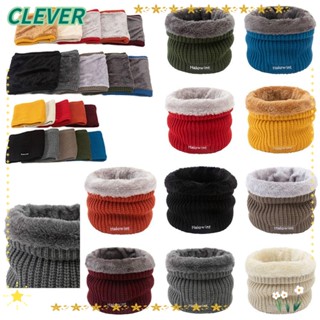 Clever ผ้าพันคอ ผ้ากันเปื้อน ผ้ากํามะหยี่ถัก ให้ความอบอุ่น ใส่สบาย