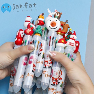 Janfat ปากกาลูกลื่น ลายกวางคริสต์มาส สําหรับตกแต่งบ้าน โรงเรียนประถม 1 ชิ้น