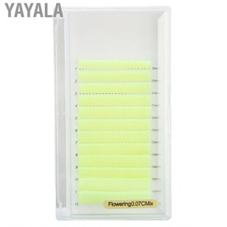 Yayala Yellow Lash Extensions Fluorescent  12 Rows Mixed Packed For Make