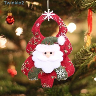 Twinkle จี้ตุ๊กตาซานตาคลอส สโนว์แมน น้ําหนักเบา สําหรับตกแต่งต้นคริสต์มาส DIY 3 ชิ้น