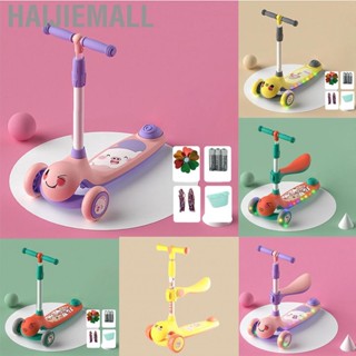 Haijiemall Kids Scooter Adjustable Height Colorful Music Lights Kick for 1 to 3 Years Old Children