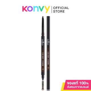 ODBO Slim Shape Eyebrow Auto Pencil 0.1g #OD703-02 Choco Brown ดินสอเขียนคิ้วแบบแท่งหมุนระบบออโต้ล็อค.