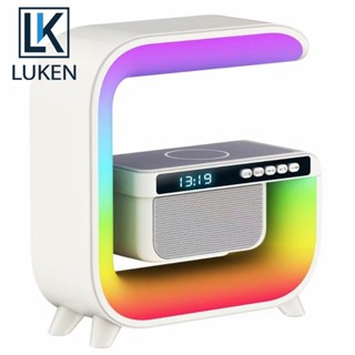 Luken 4-in-1 ลําโพงบลูทูธไร้สาย 15W นาฬิกาปลุกไฟฟ้า ของขวัญสําหรับเด็ก