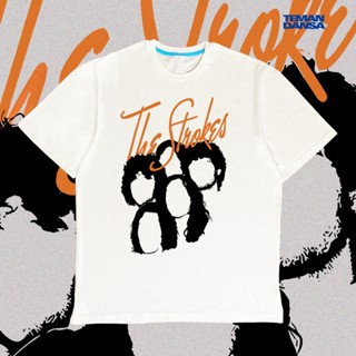 ดูดีนี่ เสื้อยืดแขนสั้น พิมพ์ลาย The STROKES สําหรับผู้ชาย