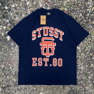 Stussy- เสื้อแขนสั้น พิมพ์ลายตัวอักษร สไตล์คลาสสิก สวยงาม อเนกประสงค์ สําหรับผู้ชาย และผู้หญิง Ktyir