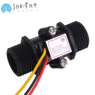 Janfat เครื่องวัดการไหลของน้ํา พลาสติก สีดํา G1/2 DN15 1-30 ลิตร ต่อนาที