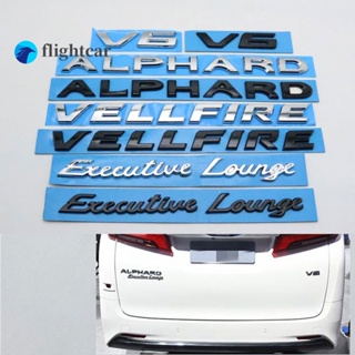 Flightcar สติกเกอร์โลโก้สัญลักษณ์ V6 สําหรับติดตกแต่งท้ายรถยนต์ ALPHARD VELLFIRE